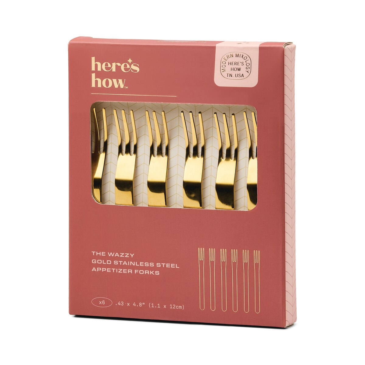 Here's How The Wazzy Appetizer Forks (Set of 6)