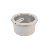 Oasis Microwave Safe Round Stainless Steel Container Oat 680ml