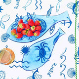 Porto Rimini Fish Plate Sapphire 38cm
