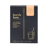 Here's How The Dolly Silver Cocktail Picks (Set of 4)