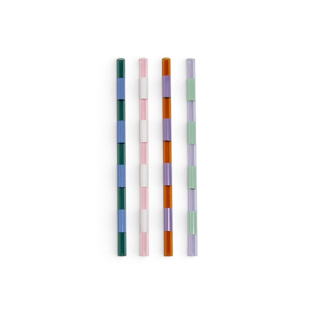 Fazeek Striped Straws 18cm Set of 4