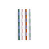 Fazeek Striped Straws 18cm Set of 4