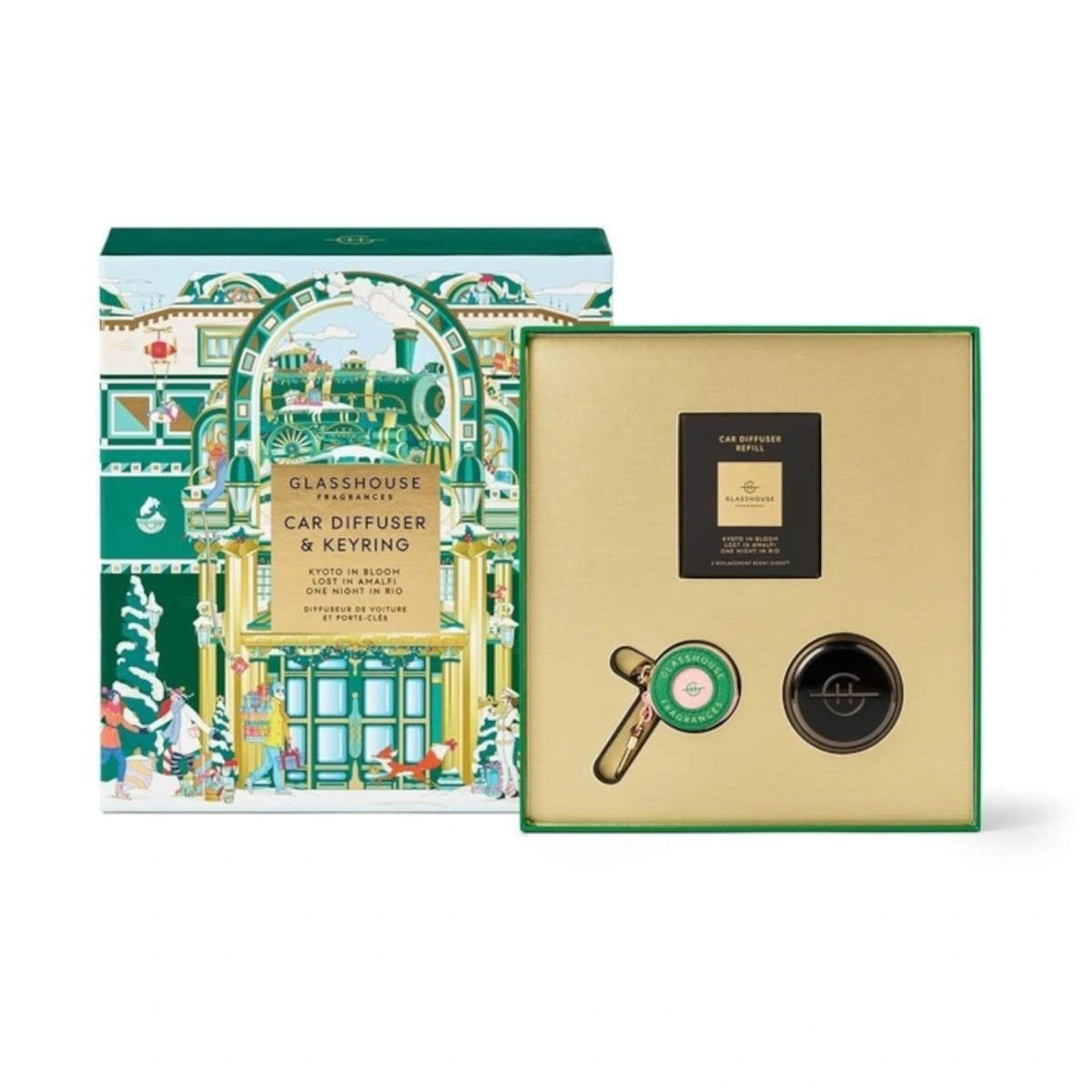 Glasshouse Fragrances  Car Diffuser & Keyring Gift Set