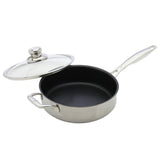 Swiss Diamond Clad Non-stick XD Induction Saute Pan with Lid 24cm (3L)