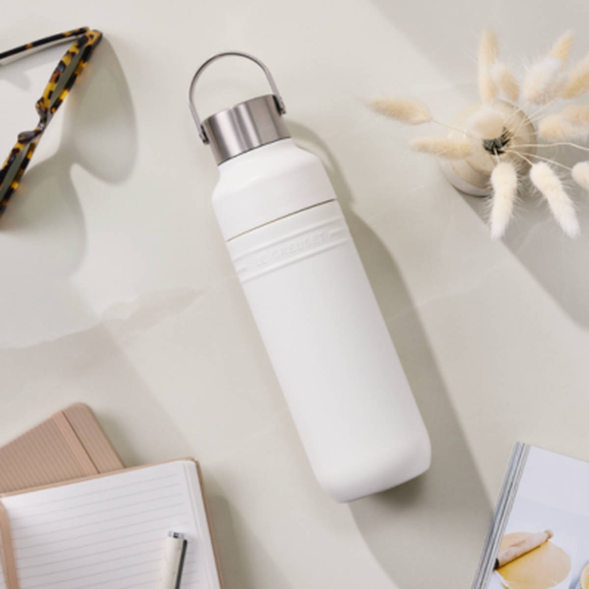 Le Creuset On The Go Insulated Water Bottle Cotton 500ml | Minimax
