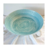 Mediterranean Markets Wash Footed Tray Light Blue 47cm | Minimax