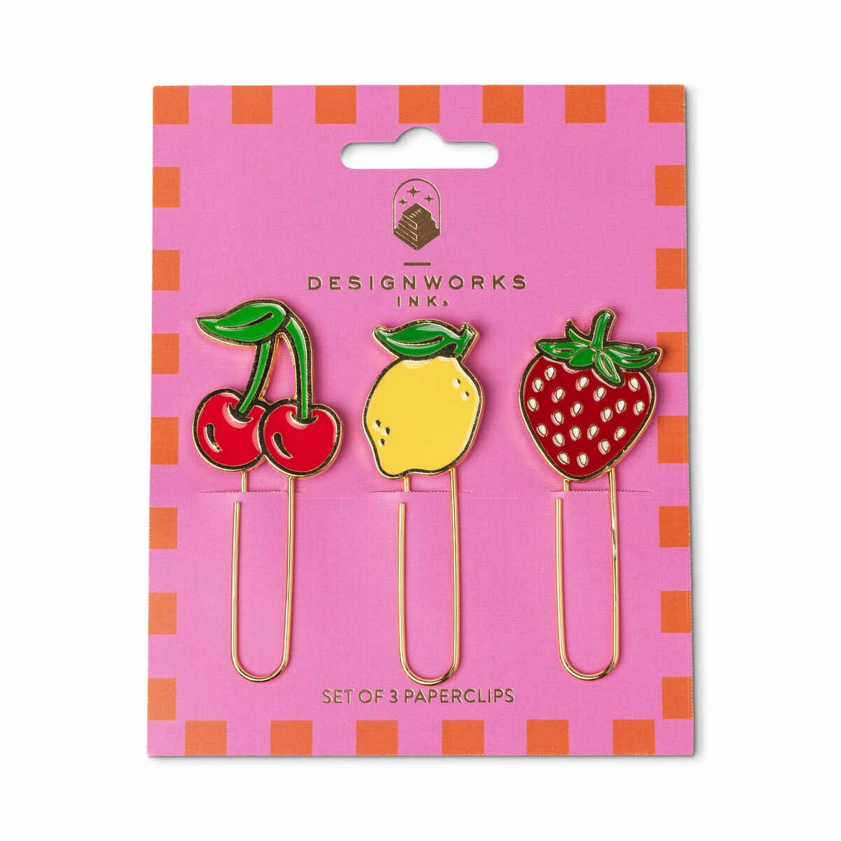 Designworks Ink Paperclips Fruit Set of 3 | Minimax