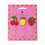 Designworks Ink Paperclips Fruit Set of 3 | Minimax