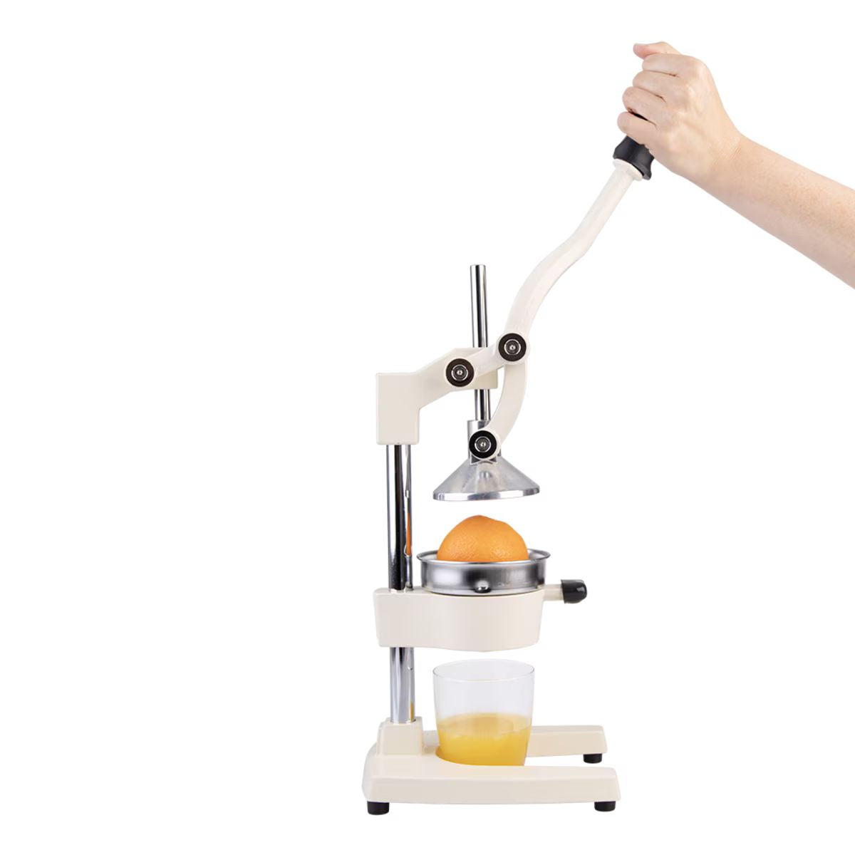 Integra Cast Iron Commercial Manual Juicer White