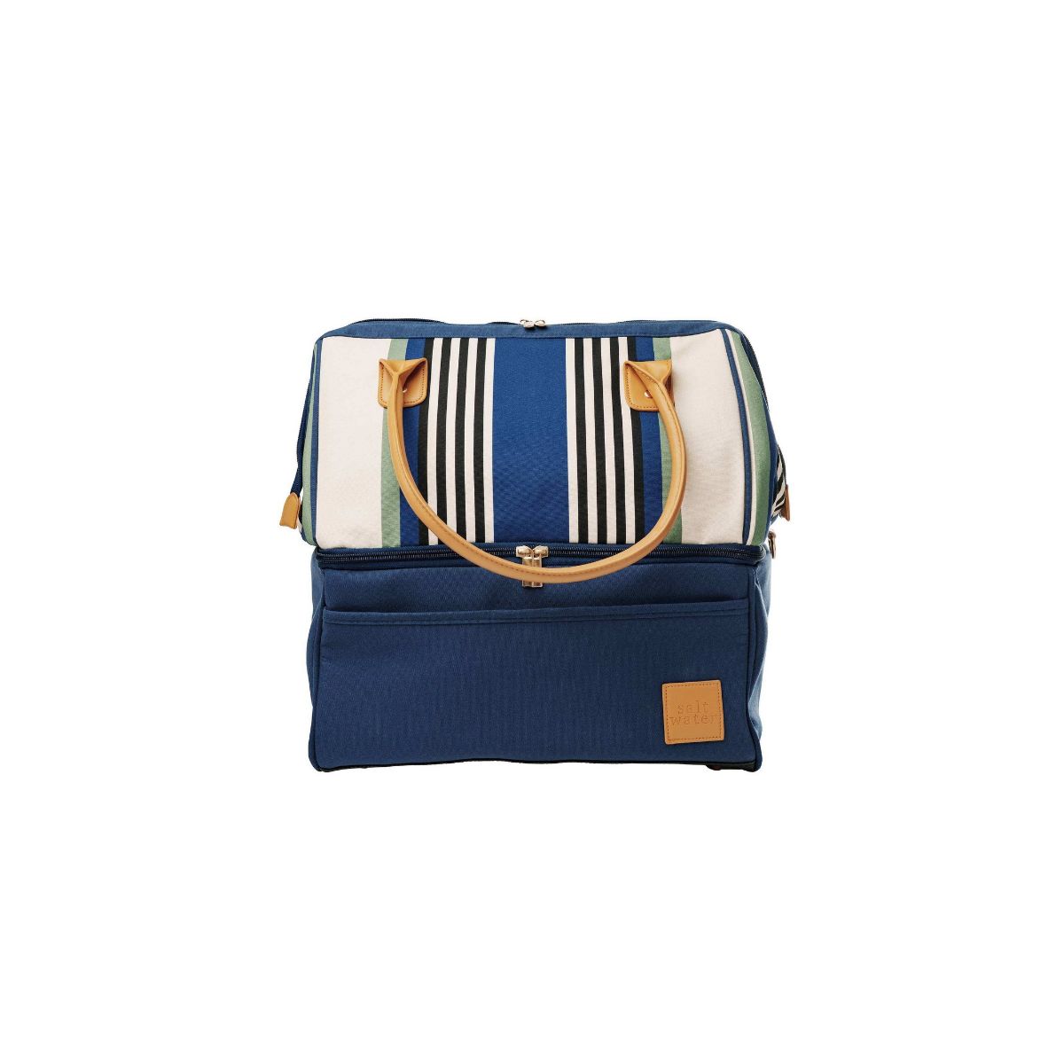 Saltwater Picnic Dual Cooler Blue Stripe 35cm