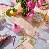 Kip&Co Blue Tuscan Embroidered Placemat 50x35cm Set of 4