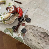 Tessitura Toscana Telerie Grifola Linen Tablecloth Mushroom 160x230cm