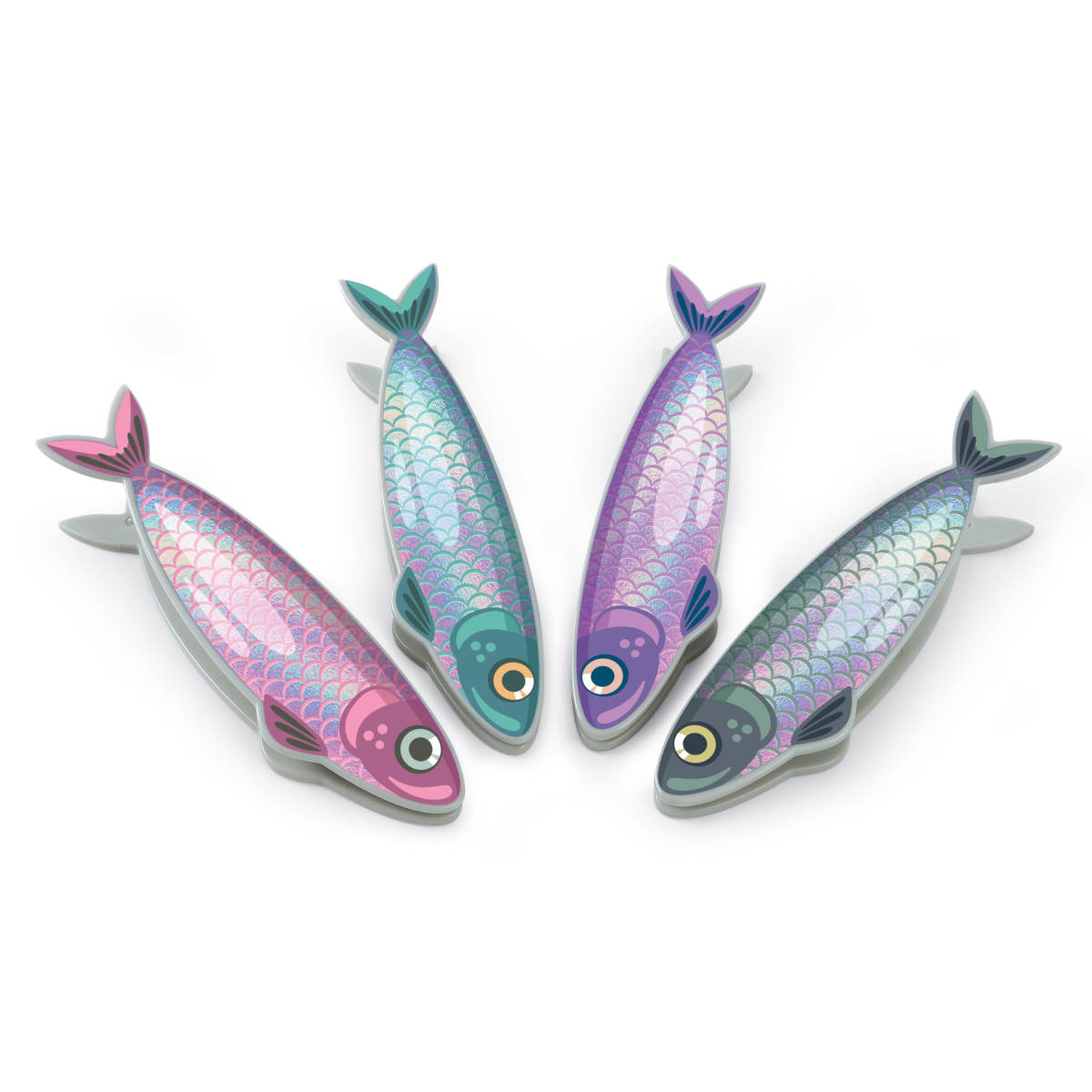 Fred Fish N' Chips Bag Clips Set of 4 | Minimax