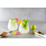 Fred Cocktail Drink Markers Set of 6 shaped like colourful fruit slices in assorted colours