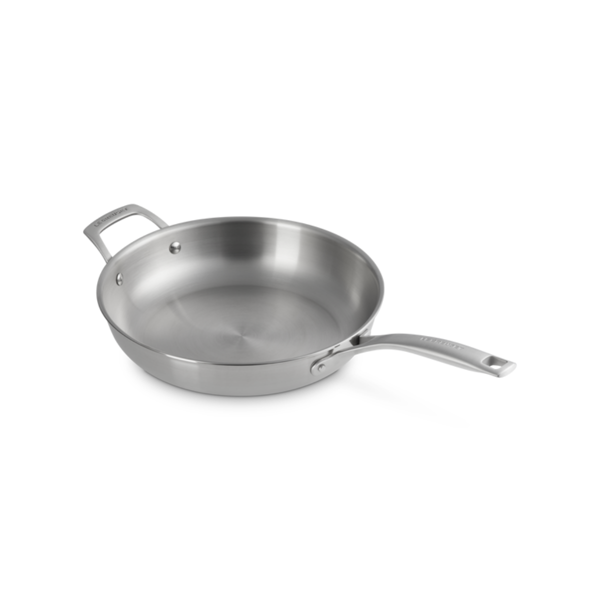 Le Creuset Essential 3-Ply Stainless Steel Frying Pan With Helper Handle 28cm