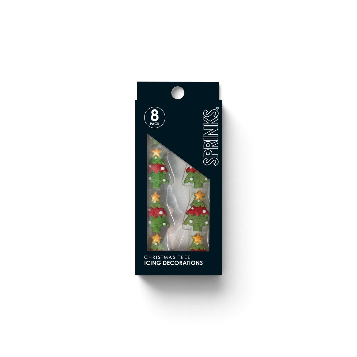 Sprinks Icing Decorations Christmas Trees 8 Pieces