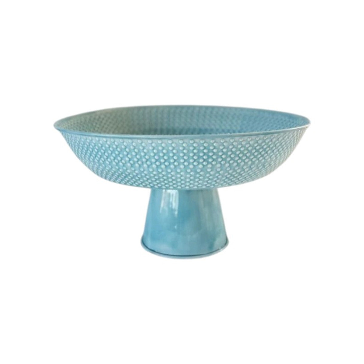 Mediterranean Markets Wash Footed Tray Light Blue 47cm | Minimax
