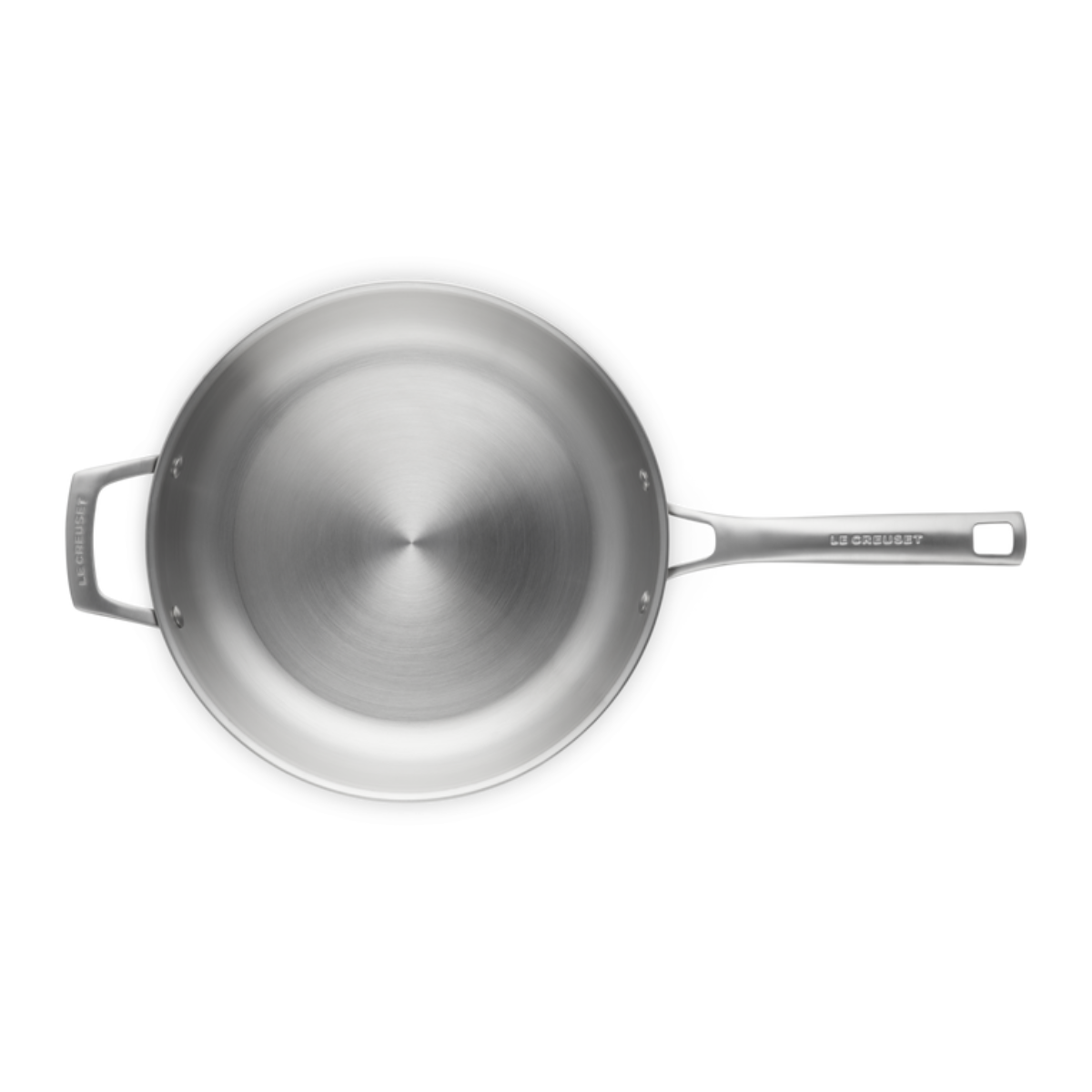 Le Creuset Essential 3-Ply Stainless Steel Frying Pan With Helper Handle 28cm