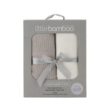 Little Bamboo Baby Cellular Blanket Stone Grey (Pack of 2) | Minimax