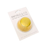 Papyrus Foil Baking Cups Gold Pack of 50