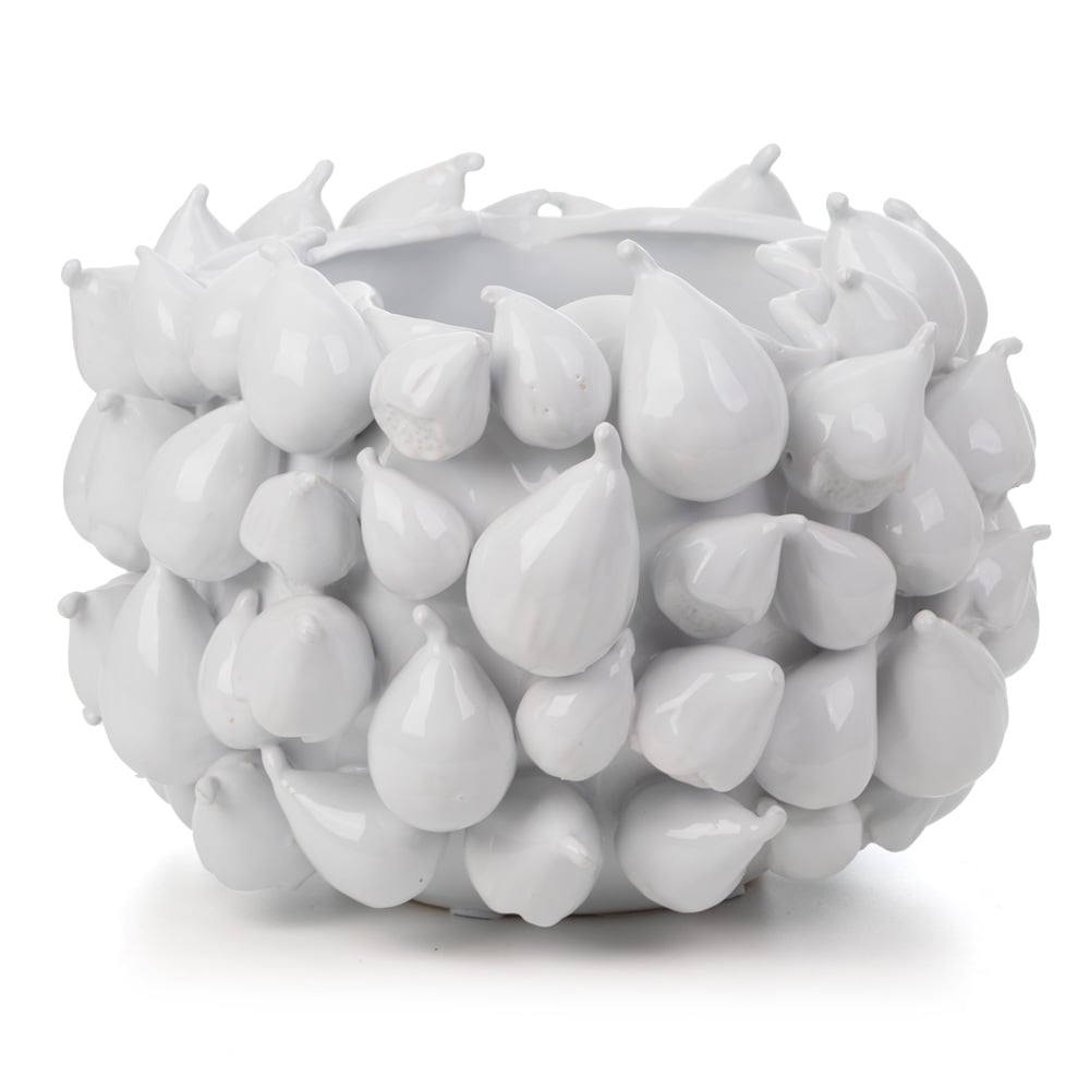 Mediterranean Market Fig Vase White 36x24cm | Minimax