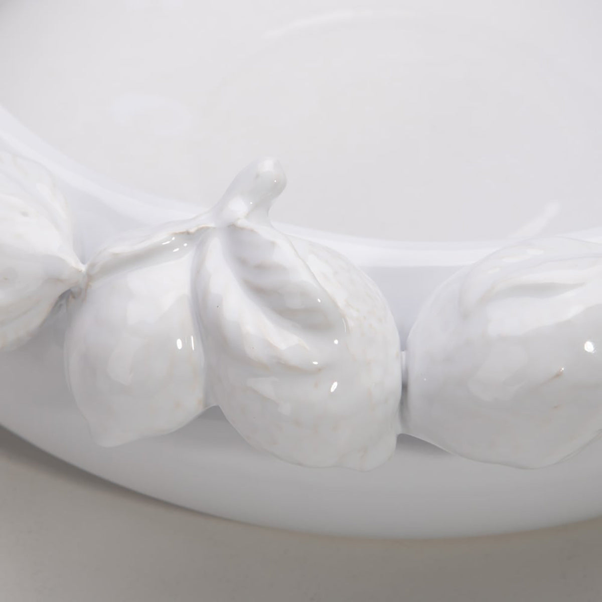 Mediterranean Market Lemon Bowl White 33cm | Minimax