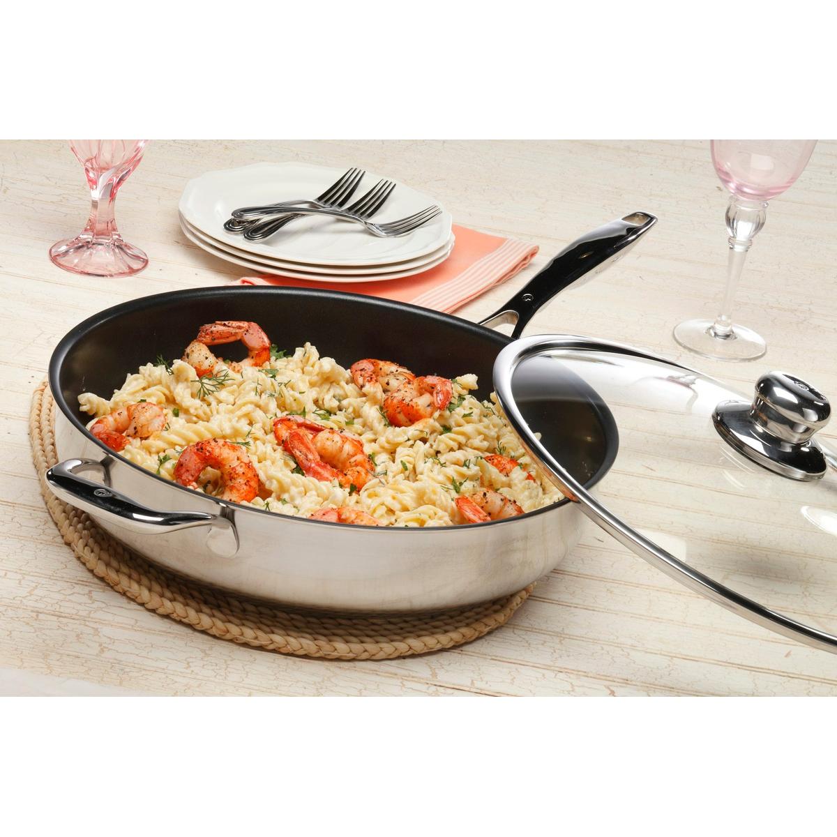 Swiss Diamond Clad Non-stick XD Induction Chef Pan with Lid 32cm (5L)