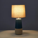 Amalfi Nash Table Lamp 2pcs Set Blue & Natural 23x23x49cm