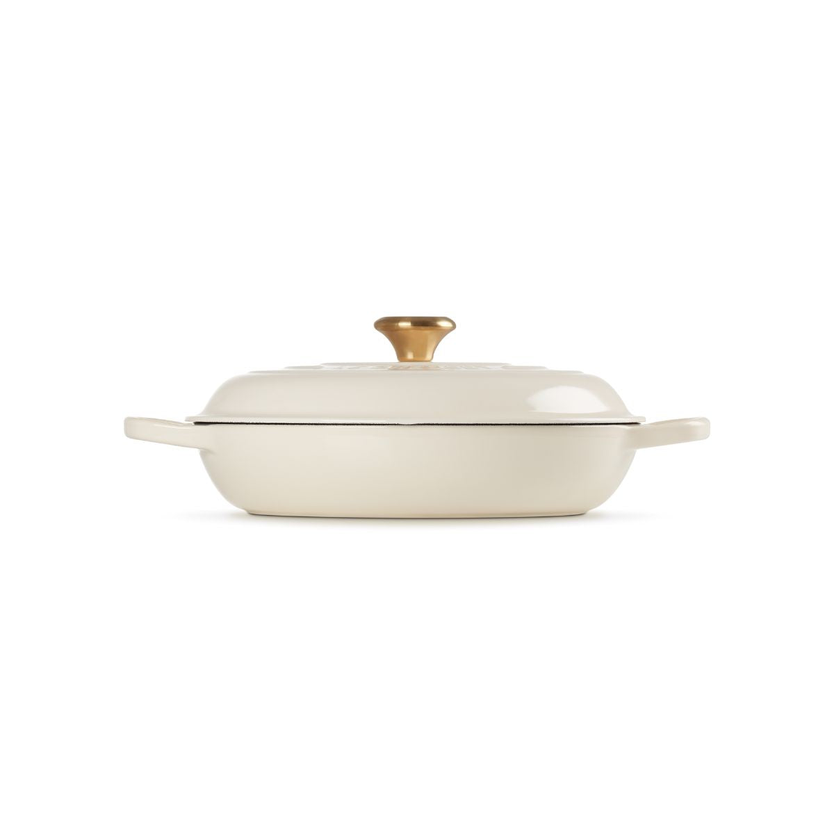 Le Creuset Signature Shallow Casserole Crème 30cm | Minimax