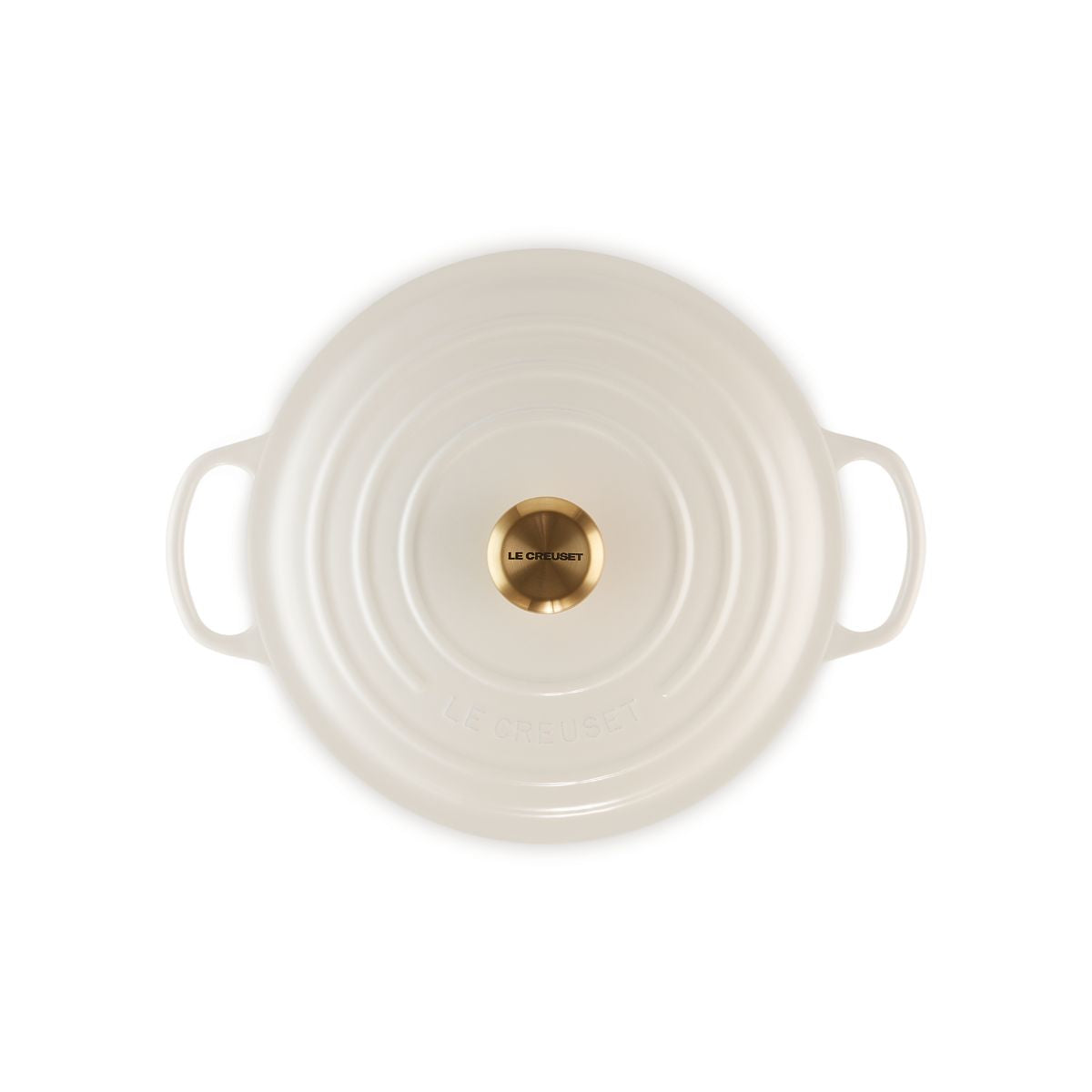 Le Creuset Signature Round Casserole Creme 28cm | Minimax