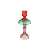Swing Gifts Pemina Glass Candle Holder Red Green 23cm