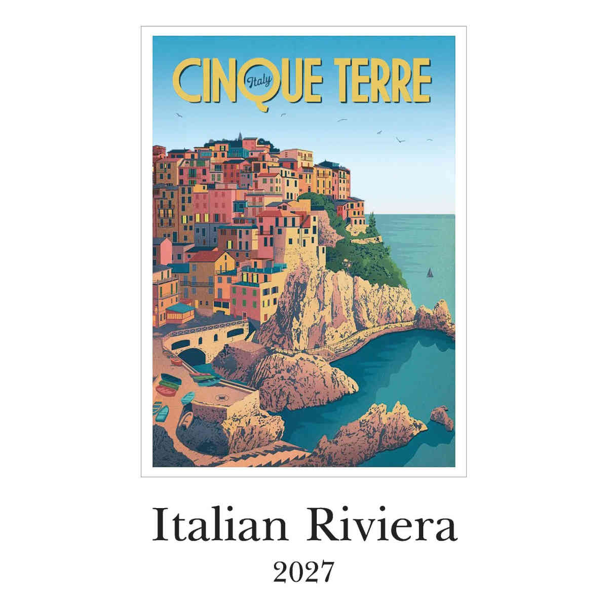 The Paperie Italian Riviera 2027 Deluxe Wall Calendar | Minimax