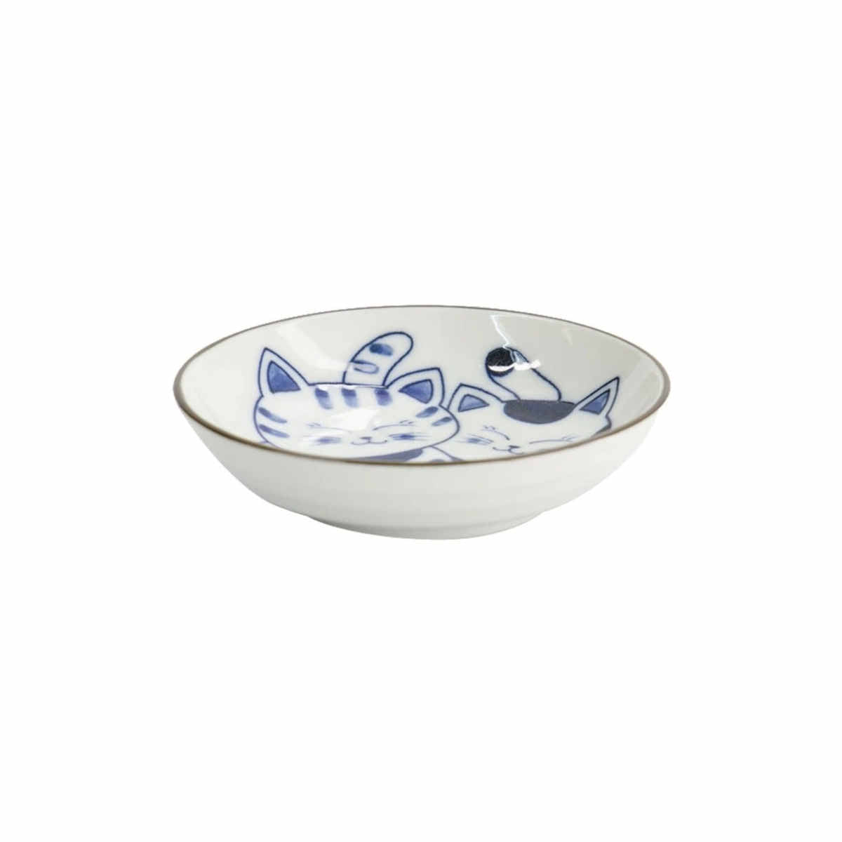 Tokyo Design Kawaii Cat Neko Twin Cat Sauce Dish 10cm | Minimax
