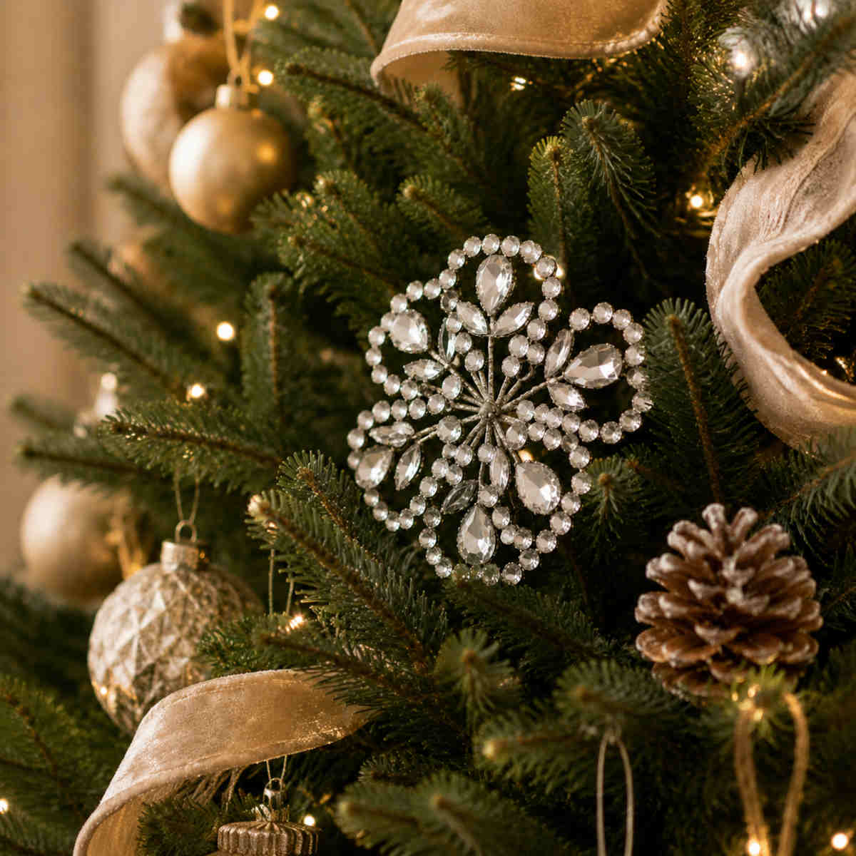 Swing Gifts Jewelled Magnolia Stem Champagne 43cm| Minimax