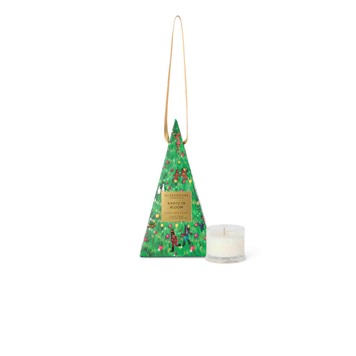 Glasshouse Fragrances Kyoto in Bloom Christmas Bauble Scented Candle 30g | Minimax