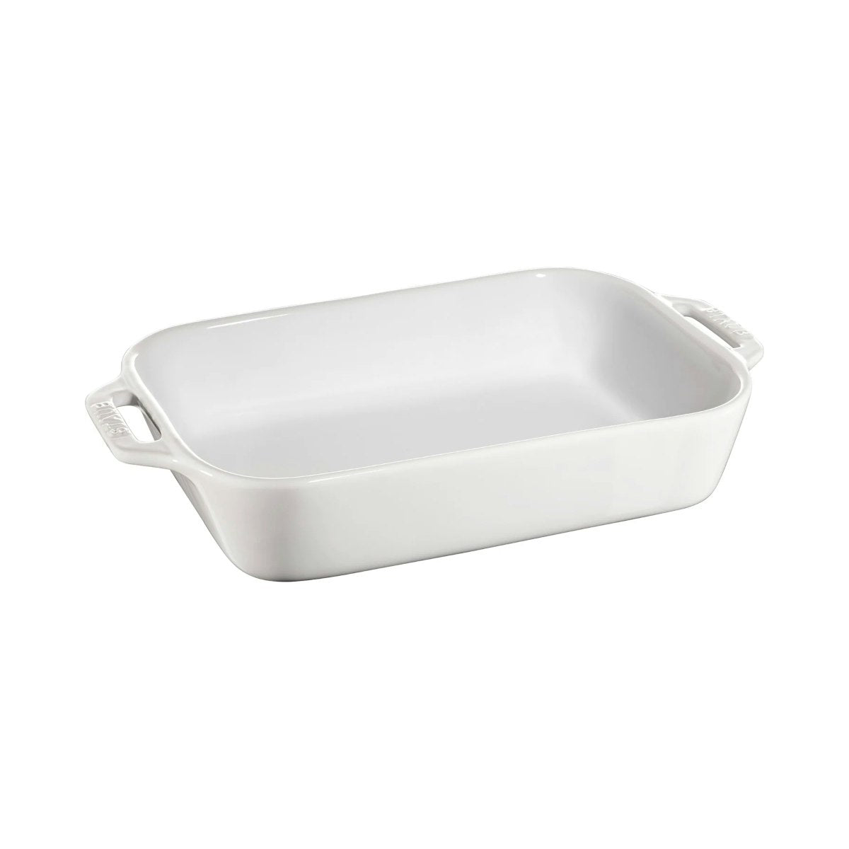 Staub Ceramic Gratin Rectangular White - 27 x 20cm
