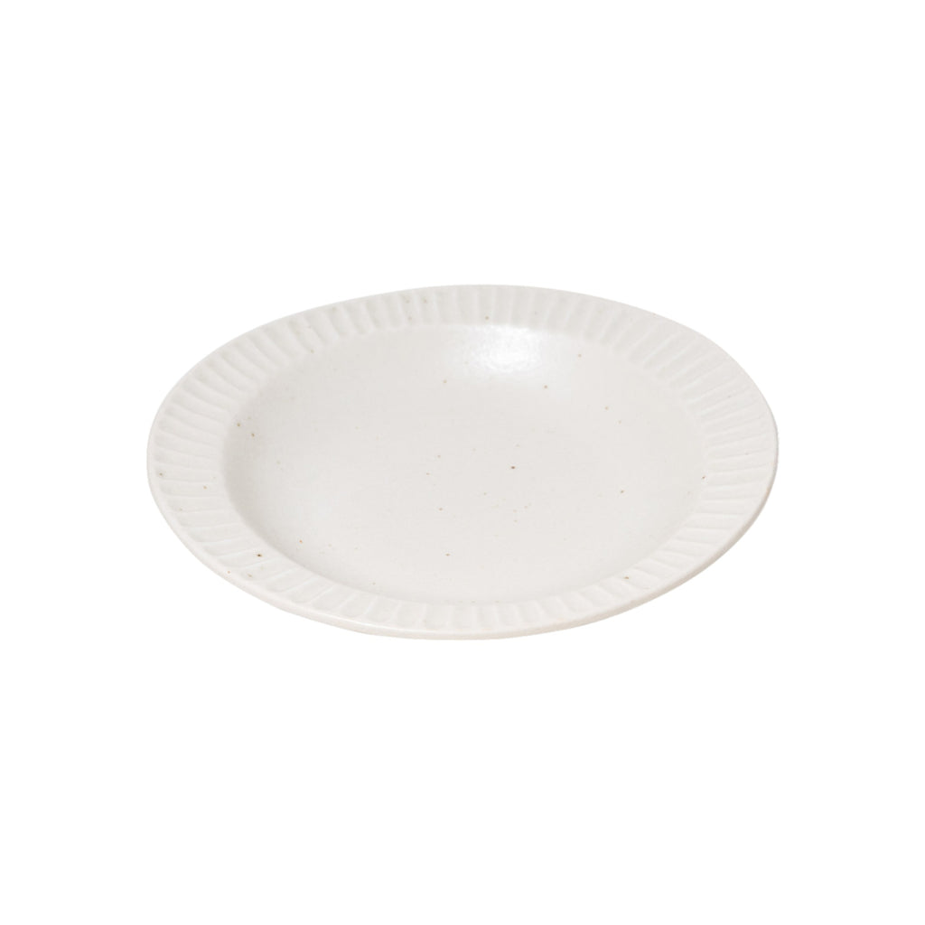 Concept Japan Tetote Kobiki Ceramic Deep Plate White 22cm