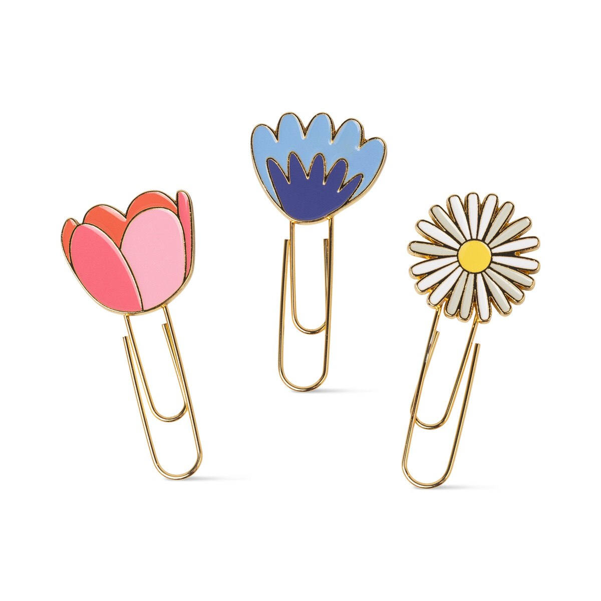 Designworks Ink Paperclips Floral Set of 3 | Minimax