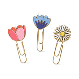 Designworks Ink Paperclips Floral Set of 3 | Minimax