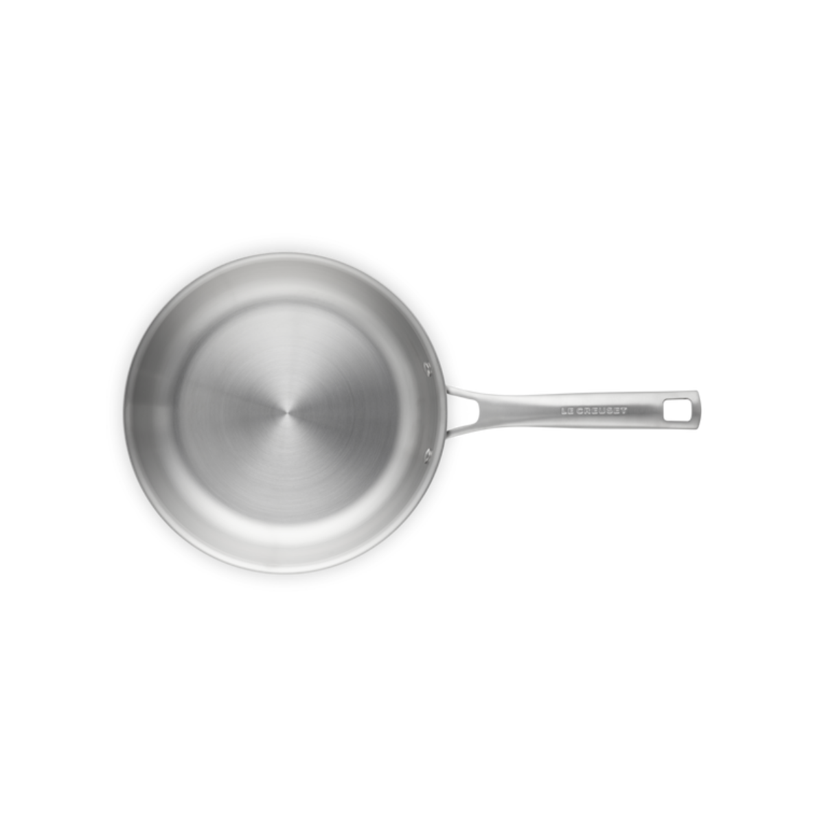 Le Creuset Essential 3-Ply Stainless Steel Frying Pan With Helper Handle 24cm