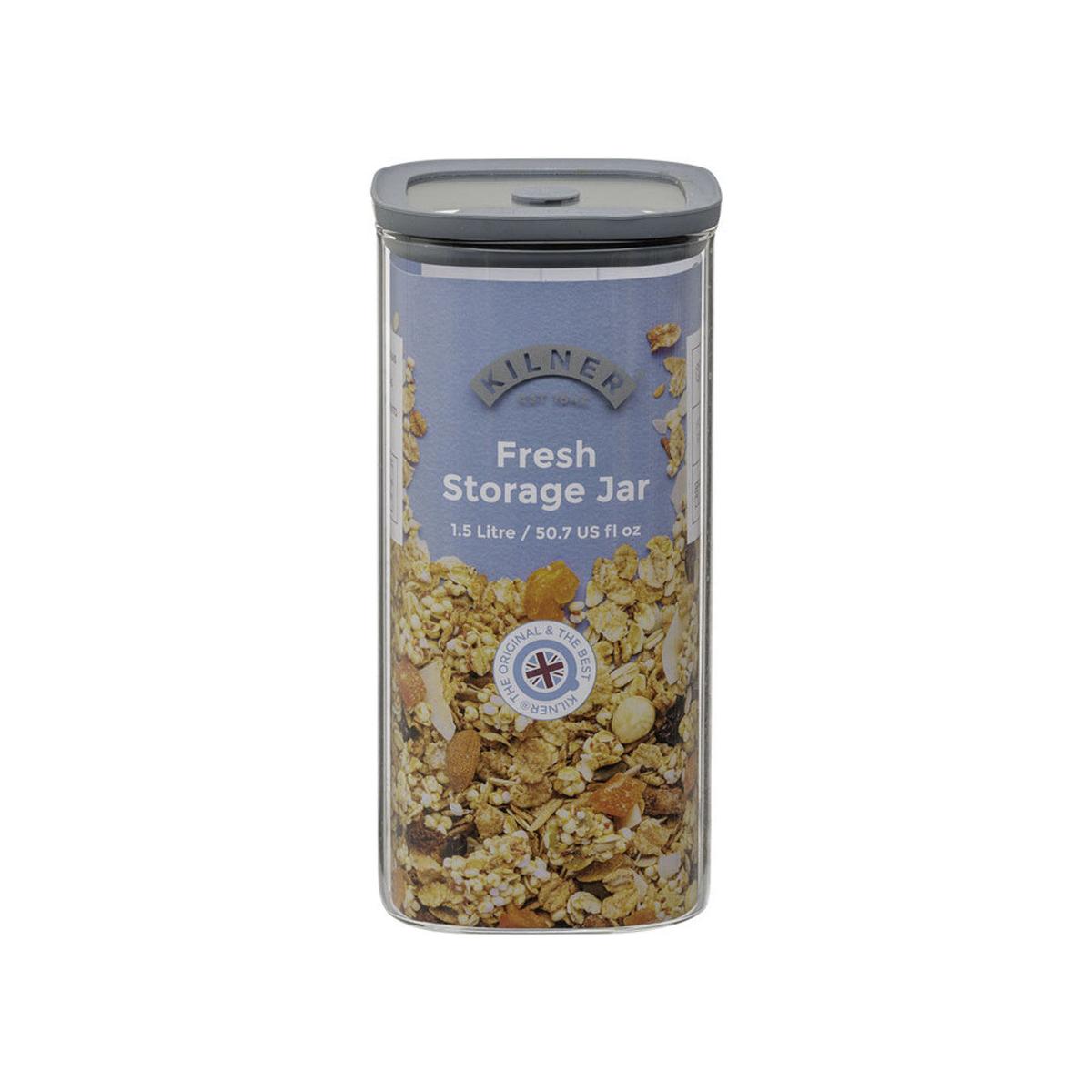 Kilner Fresh Storage Square Jar 1.5L | Minimax