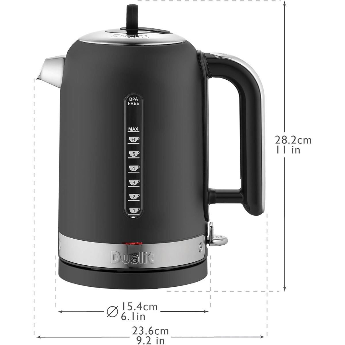Dualit Classic Kettle Matte Black 1.7L | Minimax