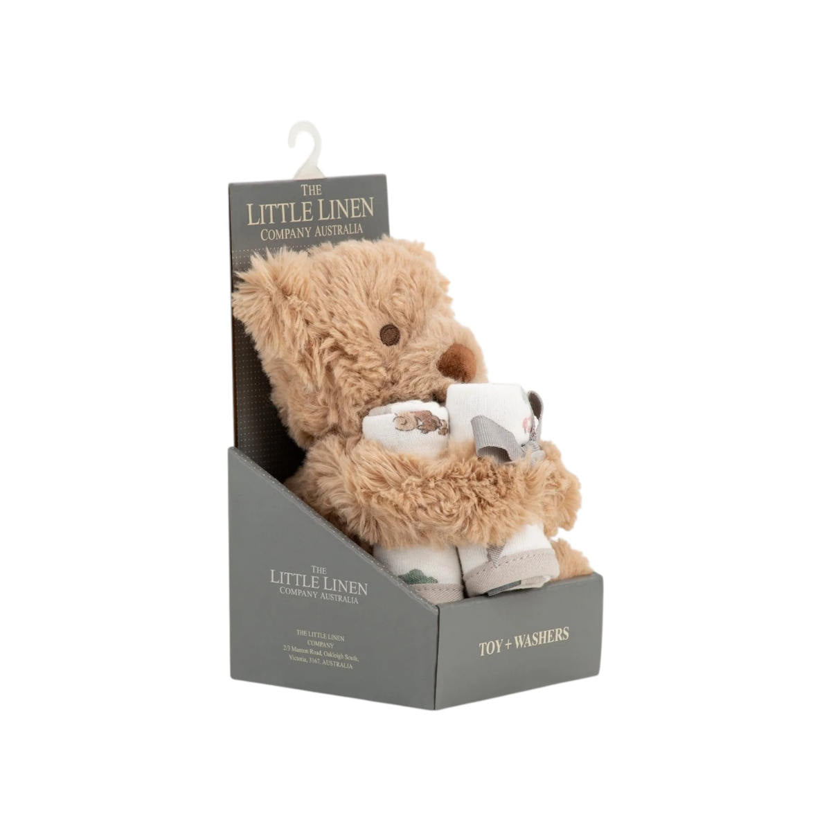 The Little Linen Co Soft Plush Toy & Washers Willow Bear | Minimax