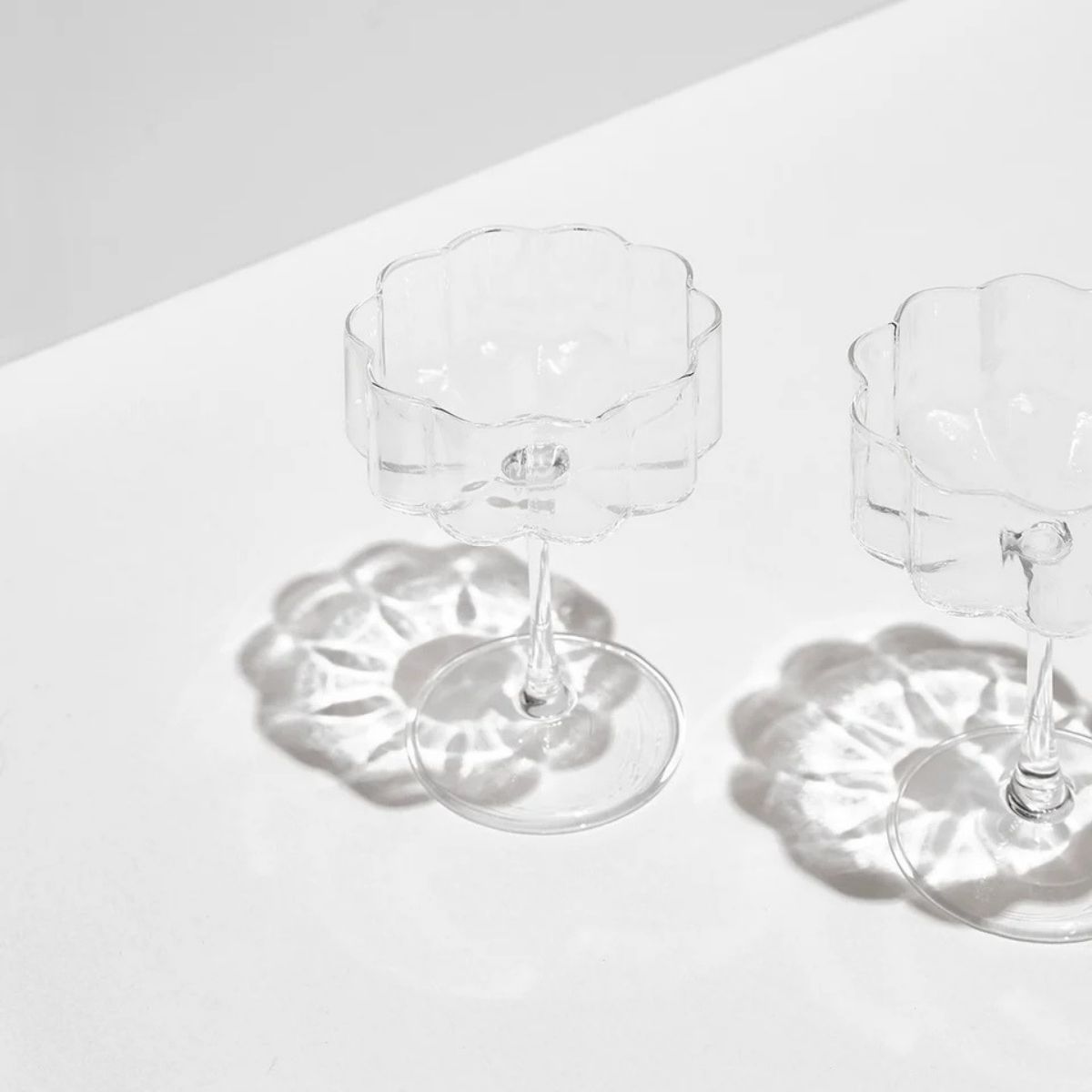 Fazeek Wave Coupe Clear 250ml Set of 2
