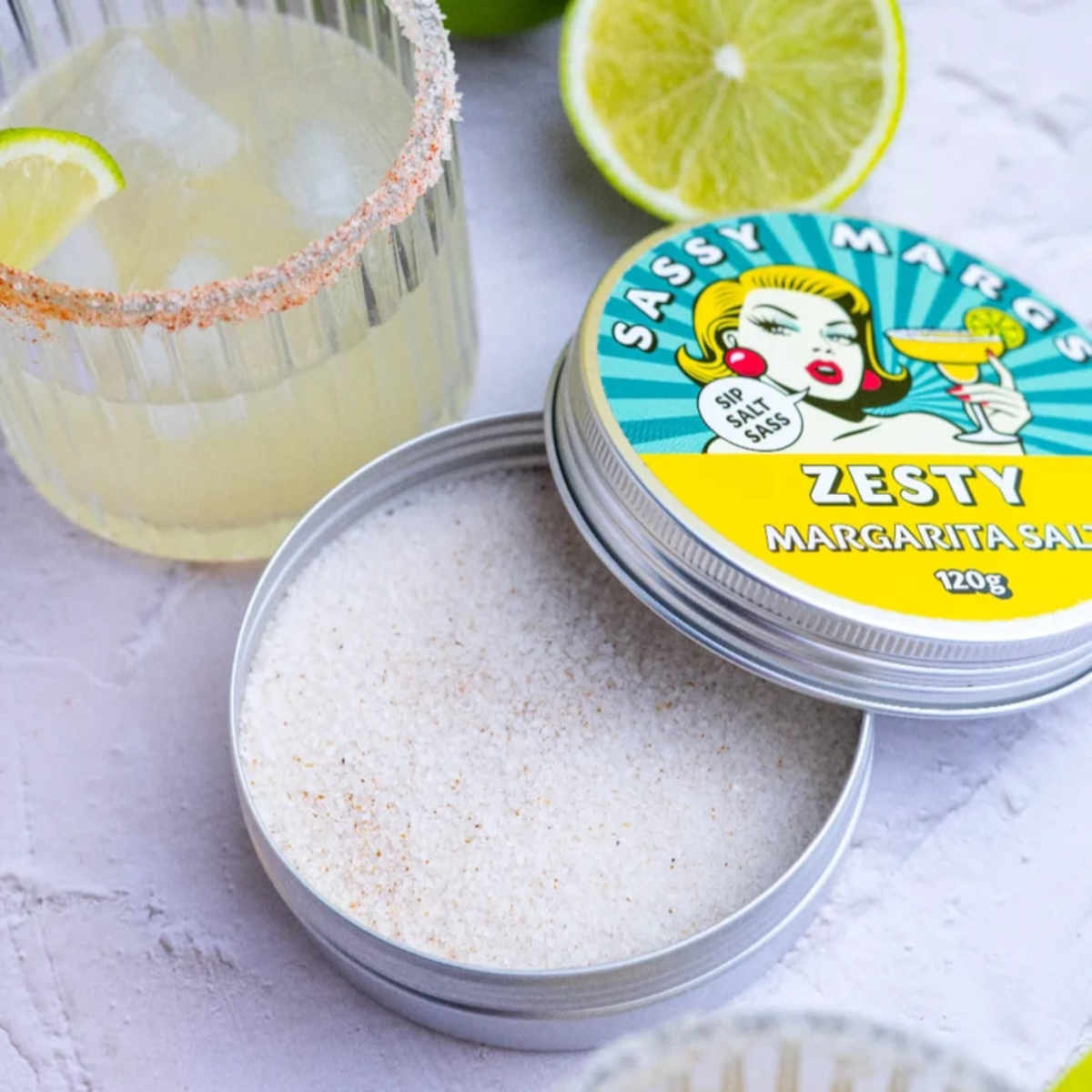 Sassy Marg's Zesty Margarita Salt 120g