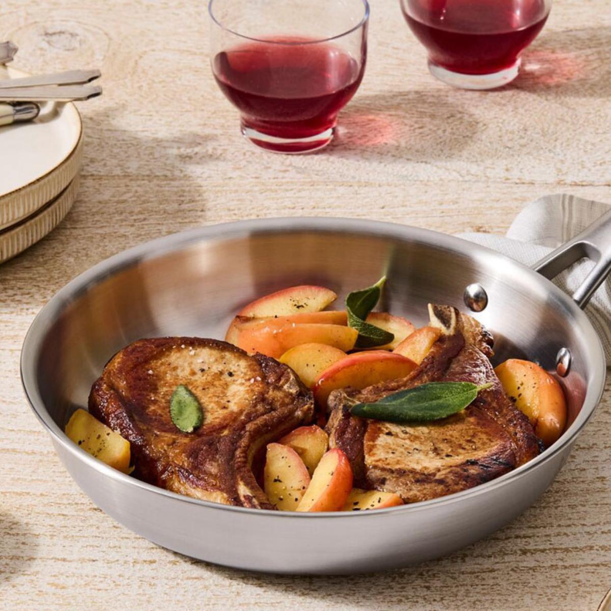 Le Creuset Essential 3-Ply Stainless Steel Frying Pan 24cm