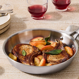 Le Creuset Essential 3-Ply Stainless Steel Frying Pan With Helper Handle 24cm