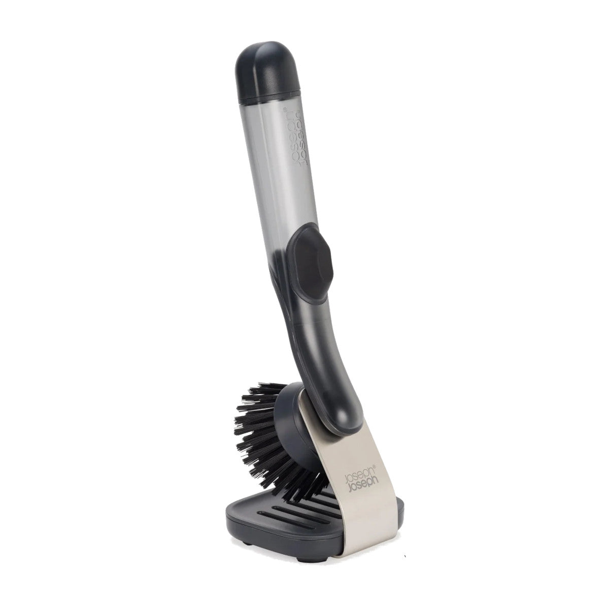 Joseph Joseph SinkTech Soap Dispensing Washing Up Brush with Steel Stand Clear | Minimax