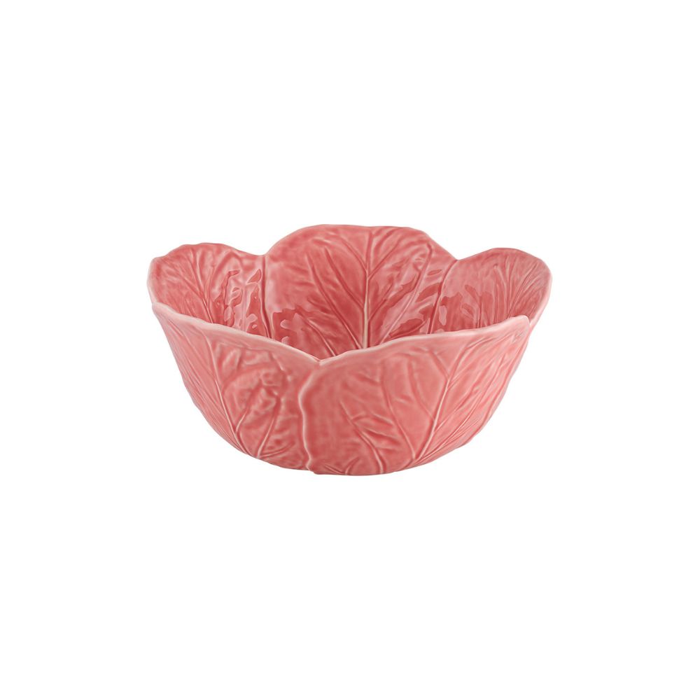 Bordallo Pinheiro Cabbage Salad Bowl Pink Small 29.5cm | Minimax