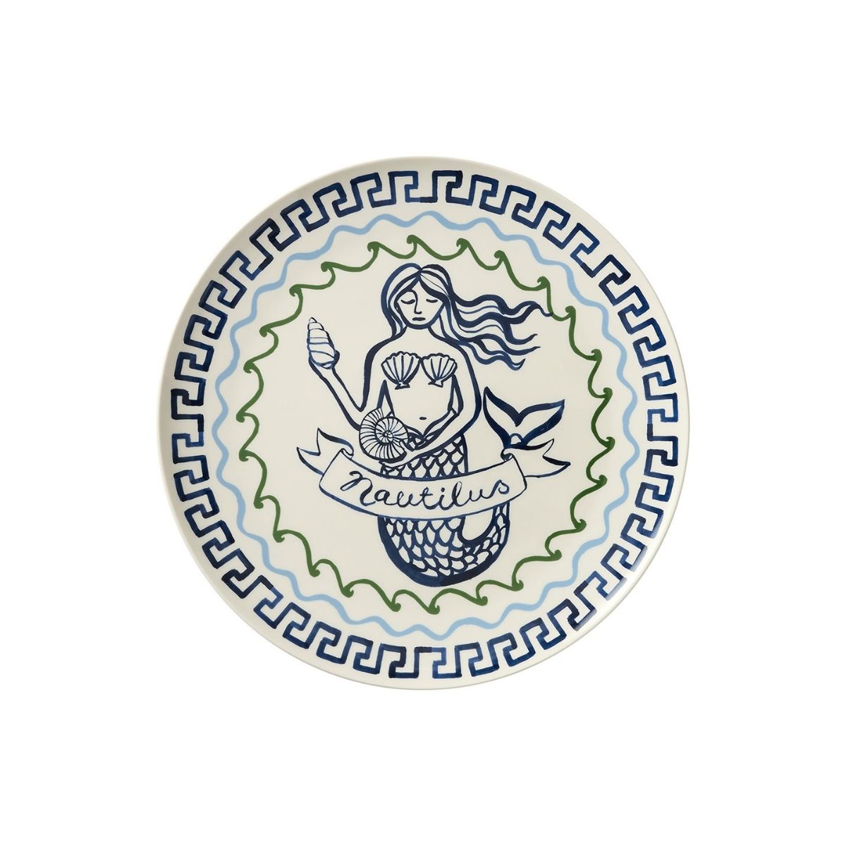 Porto Nautilus Round Serving Platter Siren 32cm